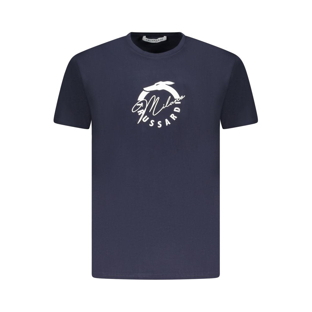 Trussardi Blue Cotton Men T-Shirt Trussardi