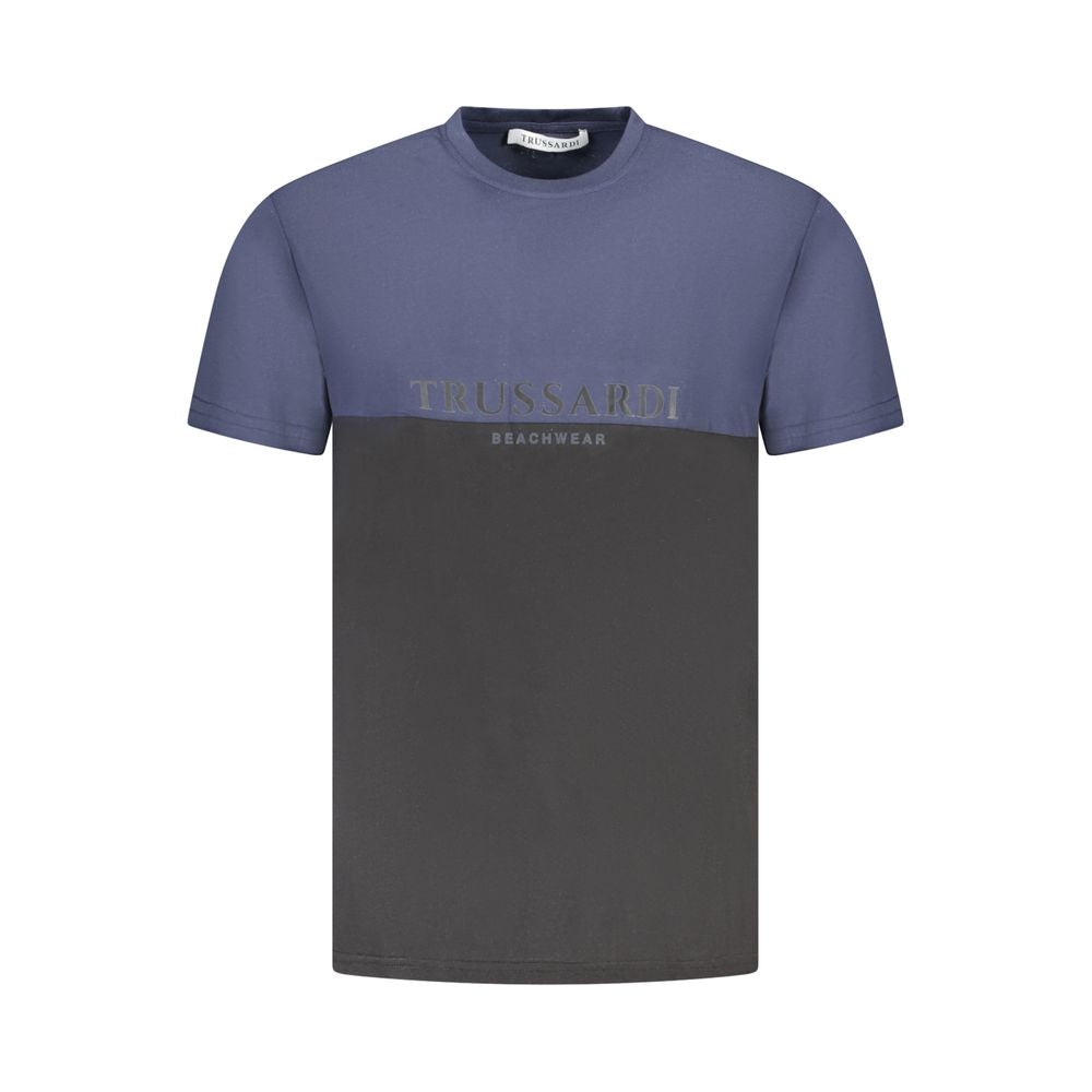 Trussardi Blue Cotton Men T-Shirt Trussardi