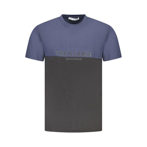 Trussardi Blue Cotton Men T-Shirt Trussardi