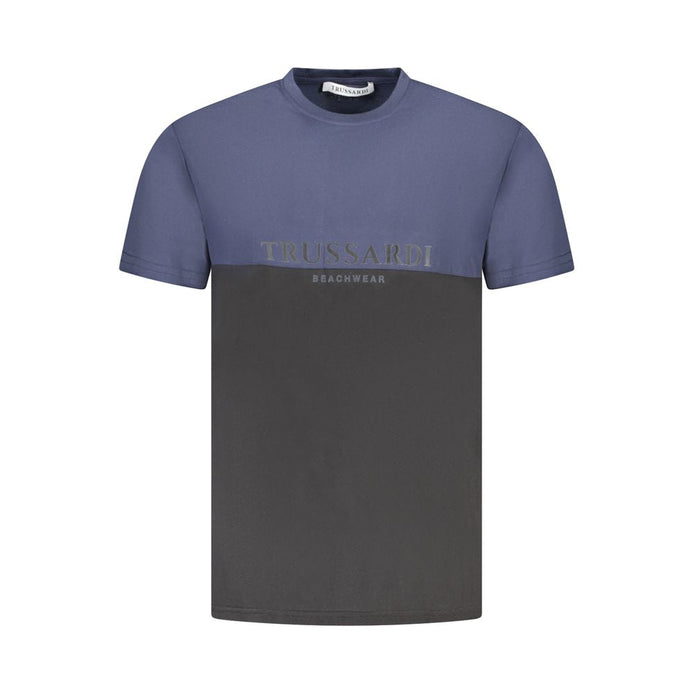 Trussardi Blue Cotton Men T-Shirt Trussardi