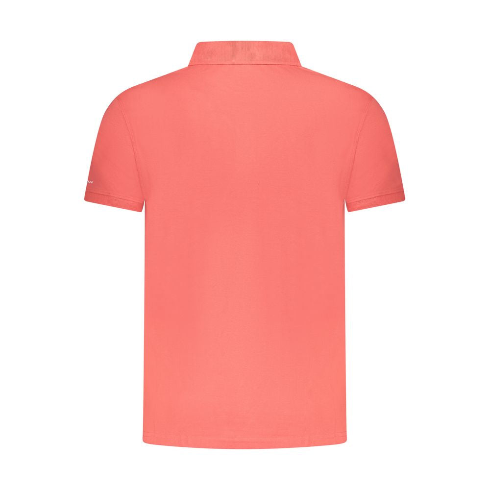Trussardi Pink Cotton Men Polo Shirt Trussardi