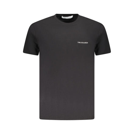 Trussardi Black Cotton Men T-Shirt Trussardi