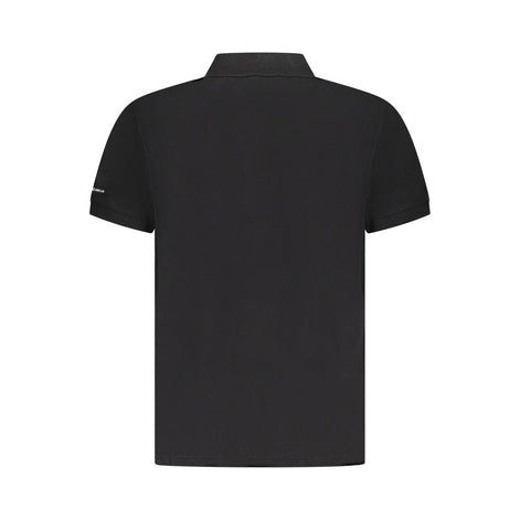 Trussardi Black Cotton Men Polo Shirt Trussardi