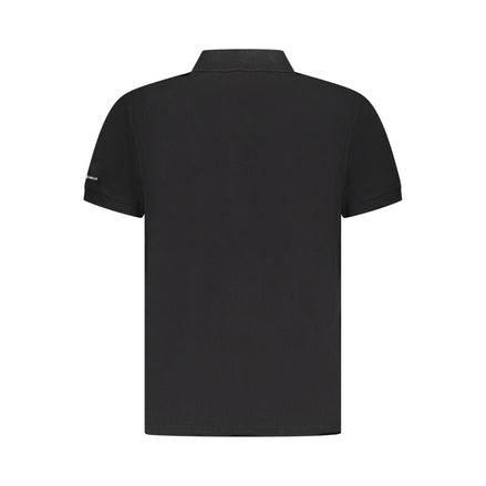 Trussardi Black Cotton Men Polo Shirt Trussardi