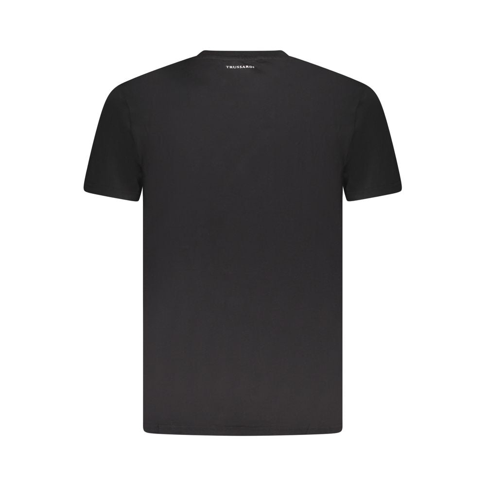 Trussardi Black Cotton Men T-Shirt Trussardi