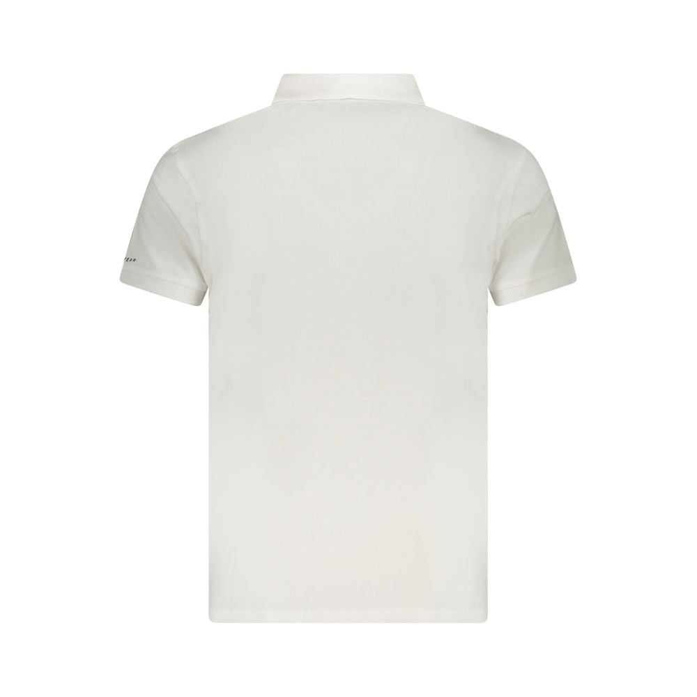 Trussardi White Cotton Men Polo Shirt Trussardi