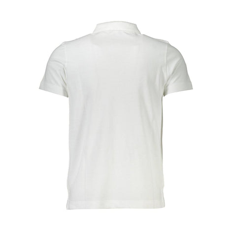 Cavalli Class White Cotton Men Polo Shirt Cavalli Class