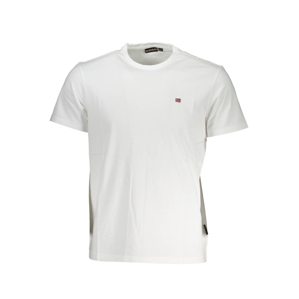 Napapijri Bianco Cotton Men T-Shirt Napapijri