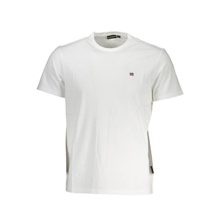 Napapijri Bianco Cotton Men T-Shirt Napapijri
