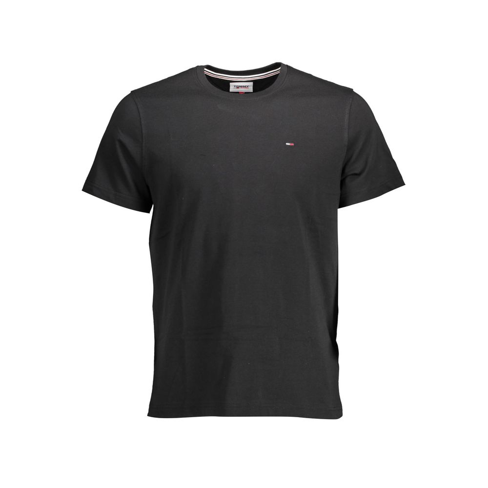 Tommy Hilfiger Black Organic Cotton Men T-Shirt Tommy Hilfiger