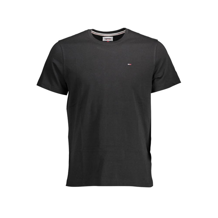 Tommy Hilfiger Black Organic Cotton Men T-Shirt Tommy Hilfiger