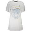 T-shirt femme Cavalli Class Bianco en coton