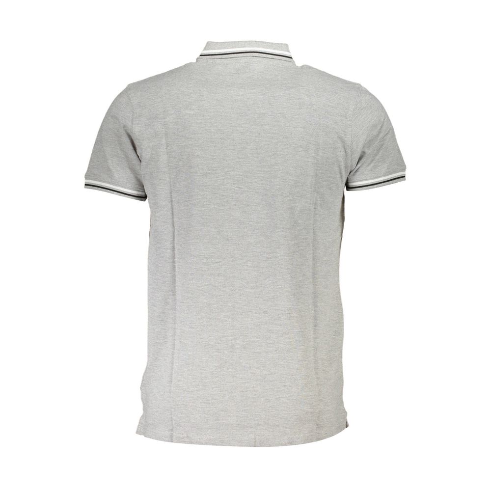 Cavalli Class Grigio Cotton Men Polo Cavalli Class