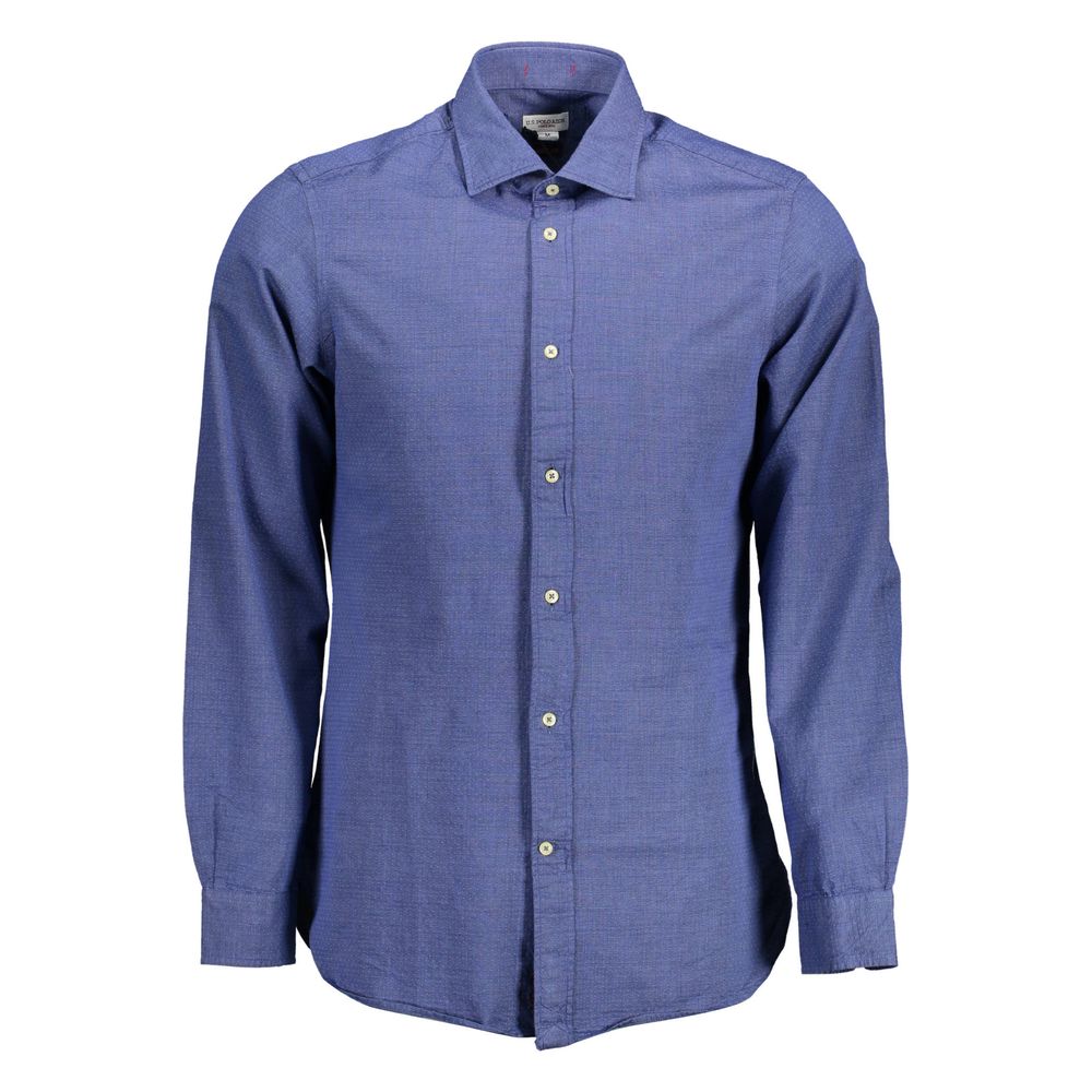 U.S. POLO ASSN. Blue Cotton Men's Shirt U.S. POLO ASSN.