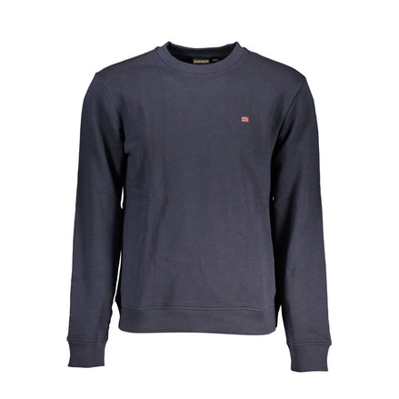 Napapijri Blue Cotton Men Sweater Napapijri