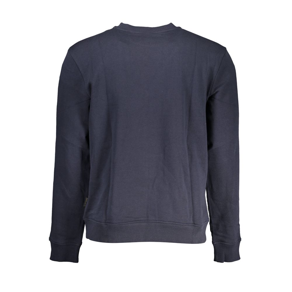 Napapijri Blue Cotton Men Sweater Napapijri