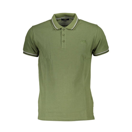 Cavalli Class Verde Cotton Men Polo Cavalli Class