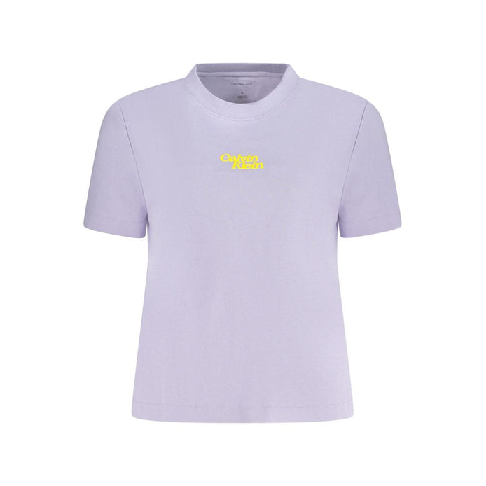 Calvin Klein Purple Cotton Women T-Shirt Calvin Klein