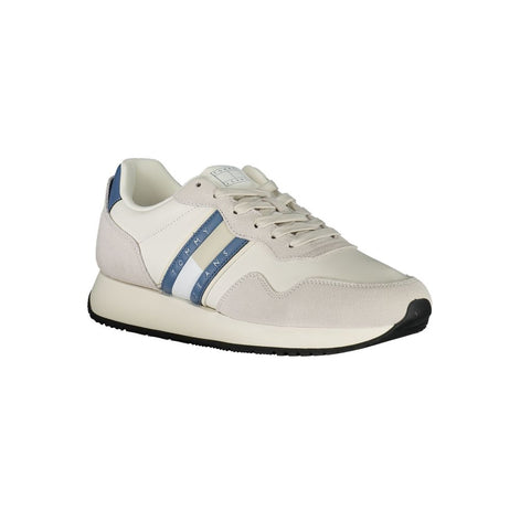 Tommy Hilfiger White Leather Men Sneaker Tommy Hilfiger