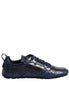 Dolce & Gabbana Dark Blue Leather Low Top Men Sneakers Shoes Dolce & Gabbana