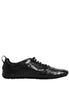 Dolce & Gabbana Black Exotic Leather Low Top Sneakers Shoes Dolce & Gabbana