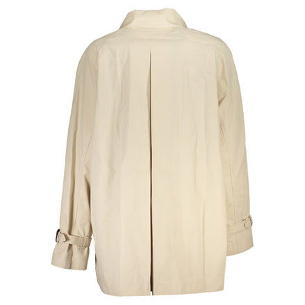 Tommy Hilfiger Beige Cotton Women Trench Coat Tommy Hilfiger