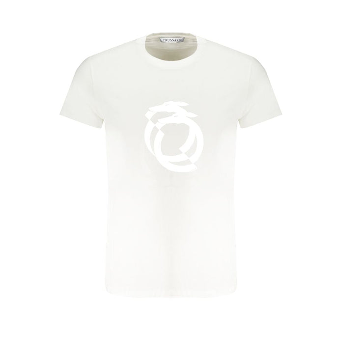 Trussardi White Cotton T-Shirt Trussardi