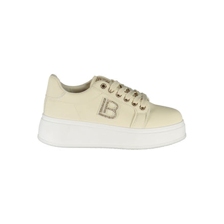 Laura Biagiotti Beige Polyester Women Sneaker Laura Biagiotti