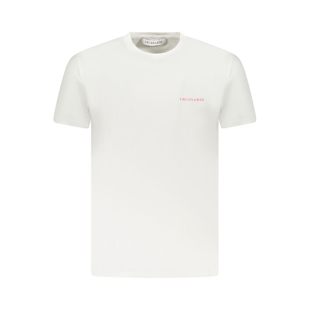 Trussardi White Cotton Men T-Shirt Trussardi