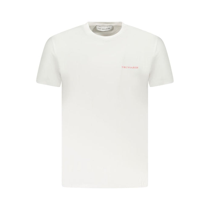 Trussardi White Cotton Men T-Shirt Trussardi