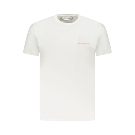 Trussardi White Cotton Men T-Shirt Trussardi