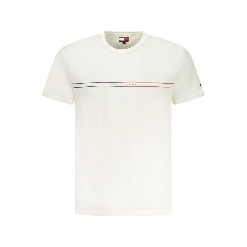 Tommy Hilfiger Bianco Cotton Mens T-Shirt Tommy Hilfiger