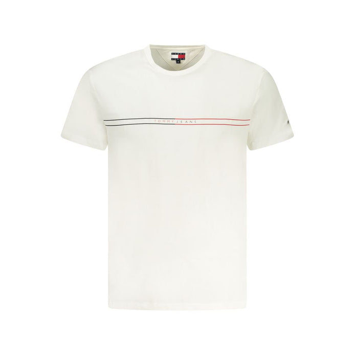 Tommy Hilfiger Bianco Cotton Mens T-Shirt Tommy Hilfiger