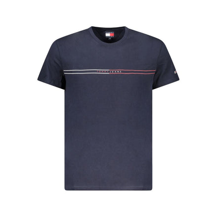 Tommy Hilfiger Blue Cotton Men T-Shirt Tommy Hilfiger