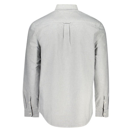Tommy Hilfiger Gray Cotton Men Shirt Tommy Hilfiger