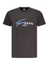 Tommy Hilfiger Black Cotton Men T-Shirt