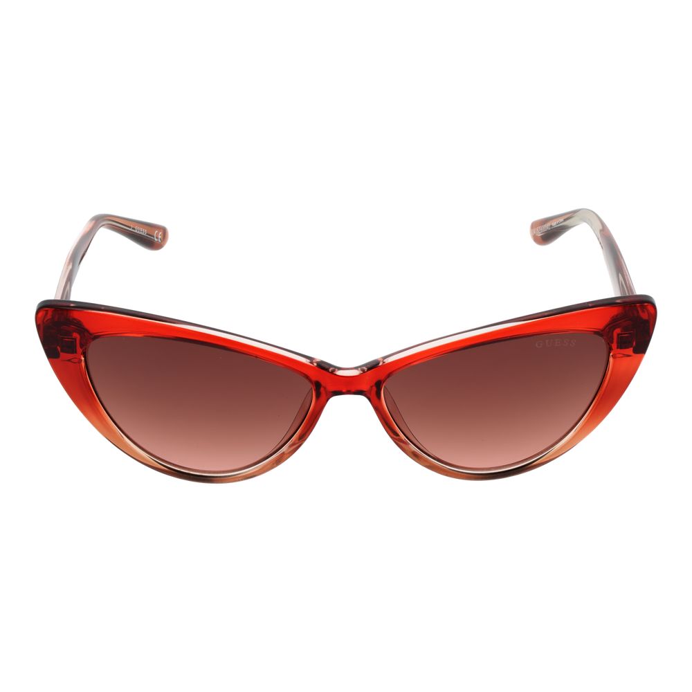 Guess Burgundy Plastic Sunglasses Guess
