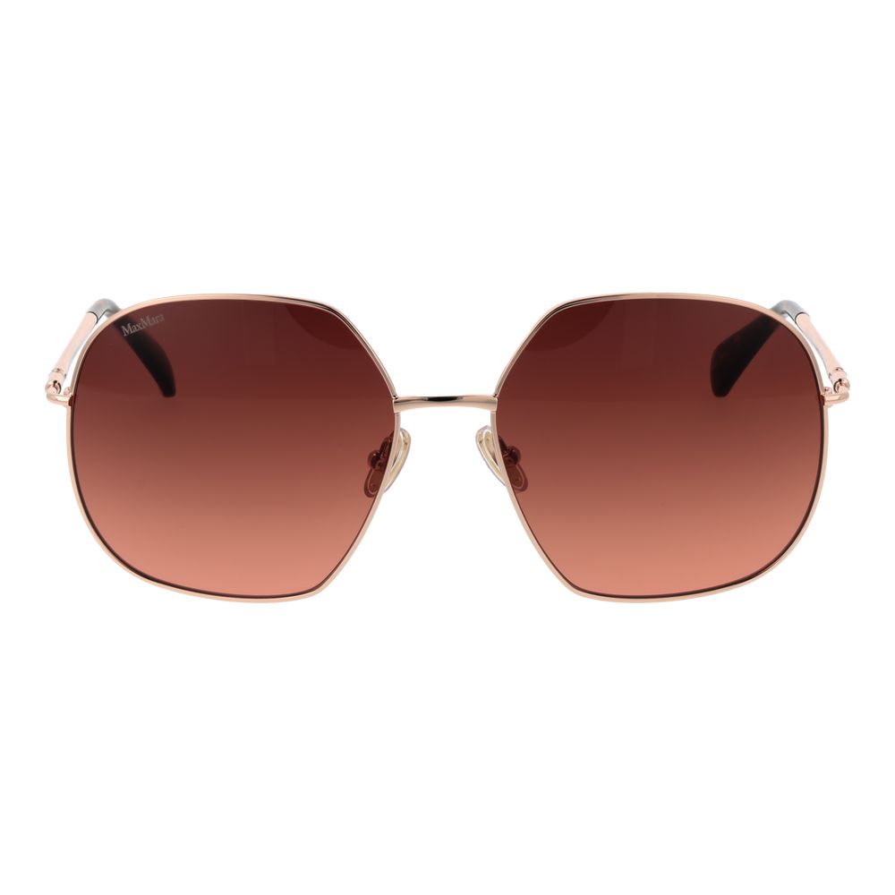 Max Mara Rose Gold Metal Sunglasses Max Mara