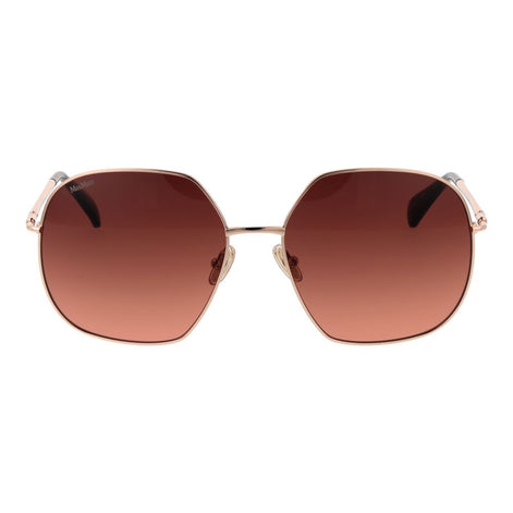 Max Mara Rose Gold Metal Sunglasses Max Mara