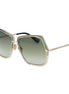 Max Mara Green Metal Sunglasses Max Mara