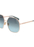 Max Mara Rose Gold Metal Sunglasses Max Mara
