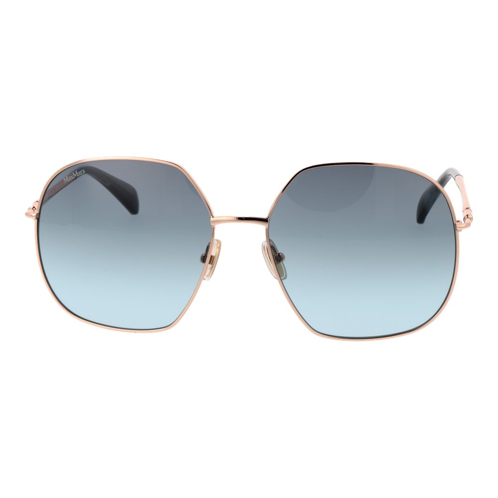 Max Mara Rose Gold Metal Sunglasses Max Mara