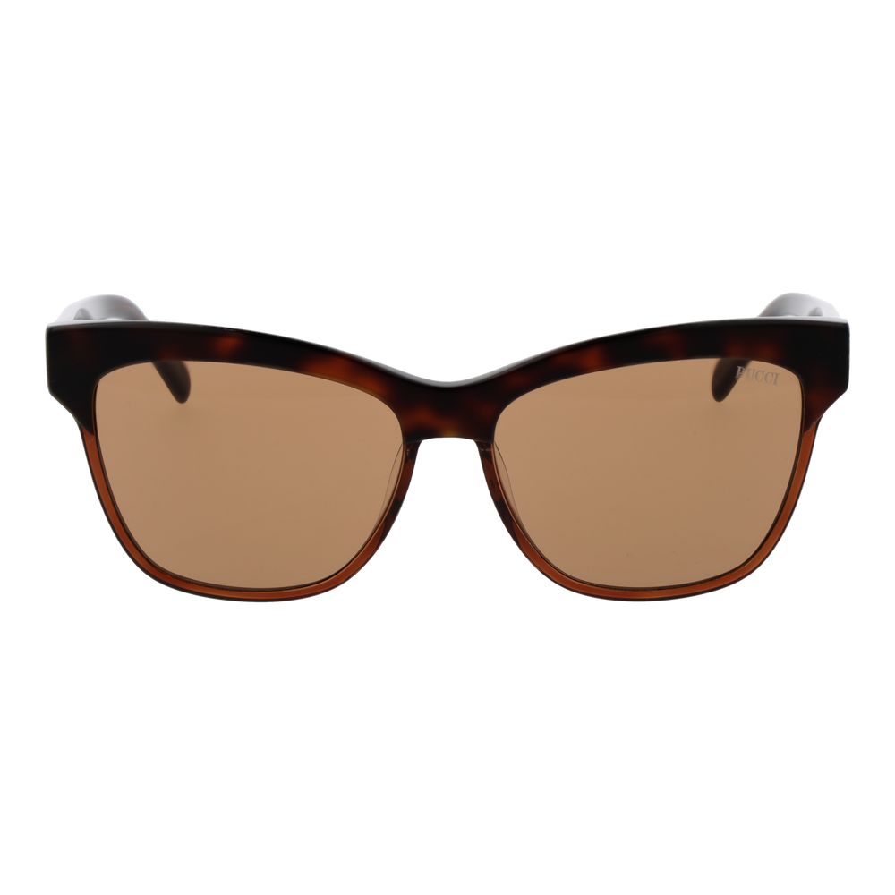 Emilio Pucci Brown Acetate Sunglasses Emilio Pucci