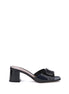 Valentino Garavani Black Calf Leather Bos Taurus Sandals Valentino Garavani