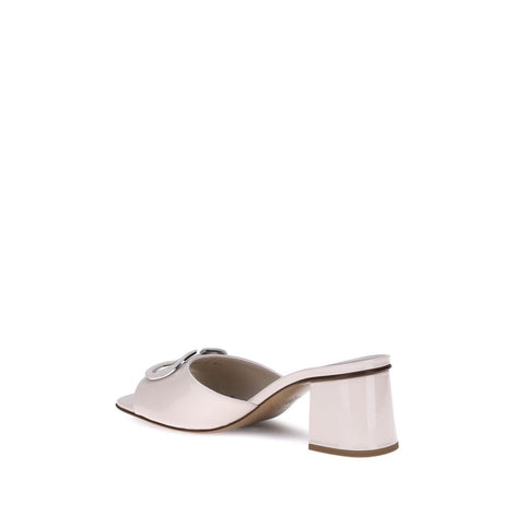 Valentino Garavani Cream Calf Leather Bos Taurus Sandals Valentino Garavani