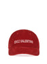 Valentino Garavani Red Cotton Cap (Baseball Hat) Valentino Garavani