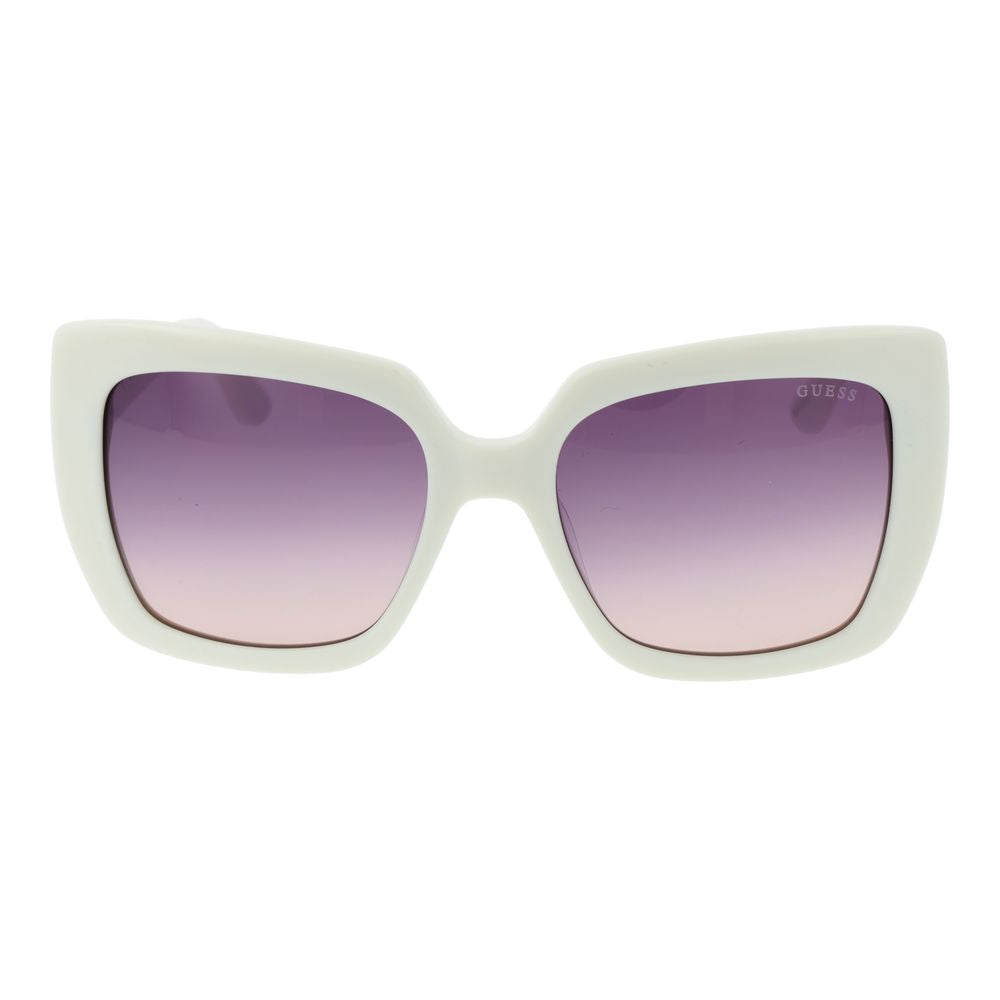 Guess White Acetate Sunglasses Guess