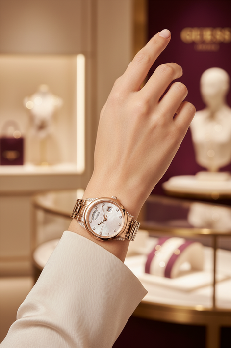 Guess Mehrfarbige Edelstahl-Dresswatch