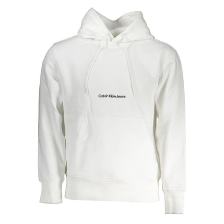 Calvin Klein White Cotton Men's Sweatshirt Calvin Klein