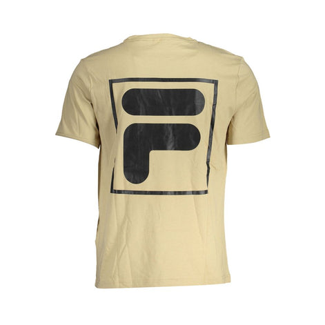 Fila Beige Cotton Mens T-Shirt Fila